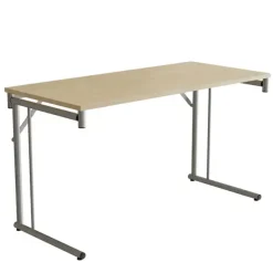 Klapbord Silhuett 1300x600mm,Birk laminat og alugråt stel