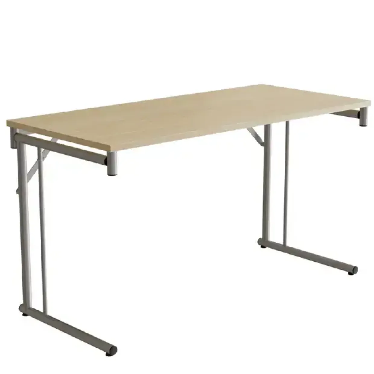 Klapbord Silhuett 1300x600mm,Birk laminat og alugråt stel
