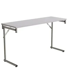 Klapbord Silhuett 1300x450mm,Grå laminat og krom stel
