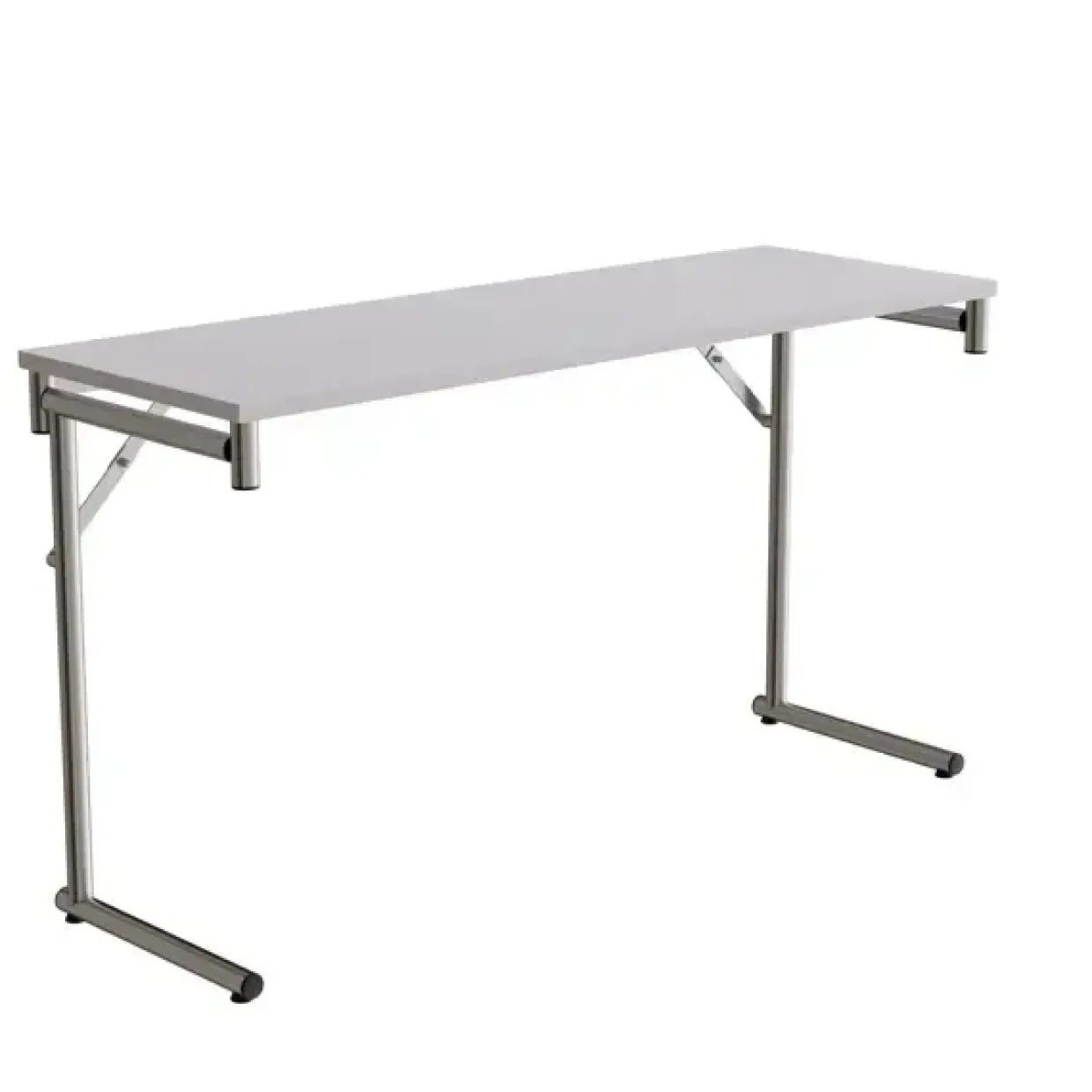 Klapbord Silhuett 1300x450mm,Grå laminat og krom stel