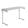 Klap-bord Silhuett 1200x450mm,Grå laminat og hvidt stel