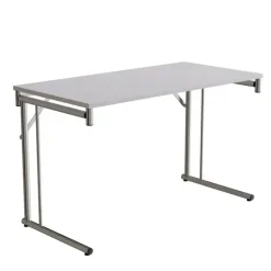 Klapbord Silhuett 1200x600mm,Grå laminat og krom stel