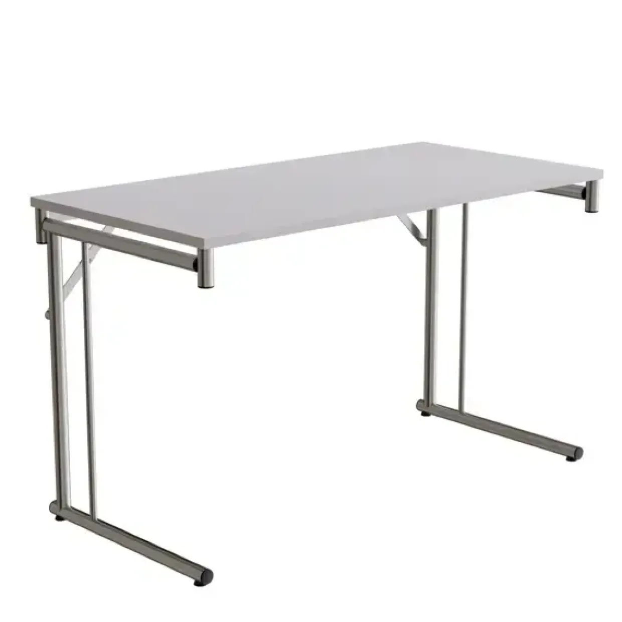 Klapbord Silhuett 1200x600mm,Grå laminat og krom stel
