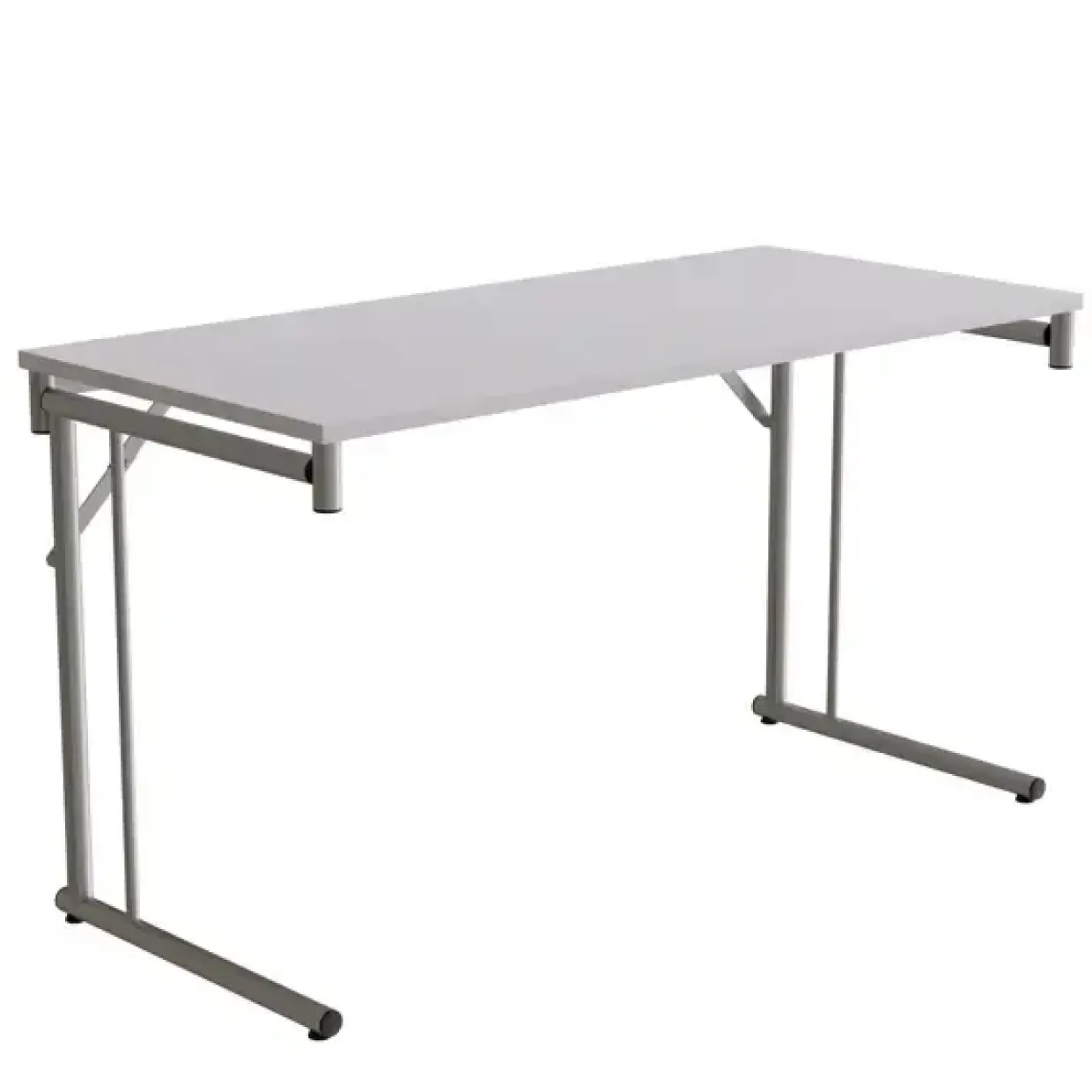 Klapbord Silhuett 1300x450mm,Grå laminat og sort stel