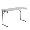 Klapbord Silhuett 1200x450mm,Grå laminat og alugråt stel
