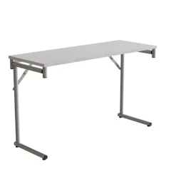 Klapbord Silhuett 1200x450mm,Grå laminat og alugråt stel