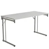 Klapbord Silhuett 1200x450mm,Hvid laminat og sort stel
