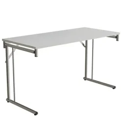 Klapbord Silhuett 1200x450mm,Hvid laminat og sort stel