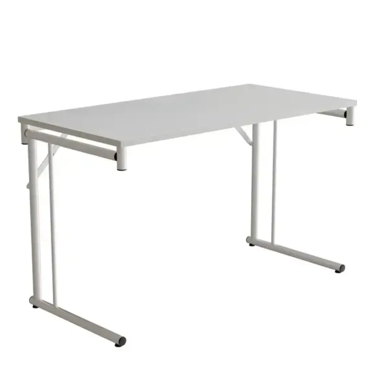 Klapbord Silhuett 1200x600mm,Hvid laminat og hvidt stel