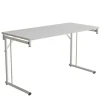 Klap-bord Silhuett 1200x450mm,Hvid laminat og krom stel