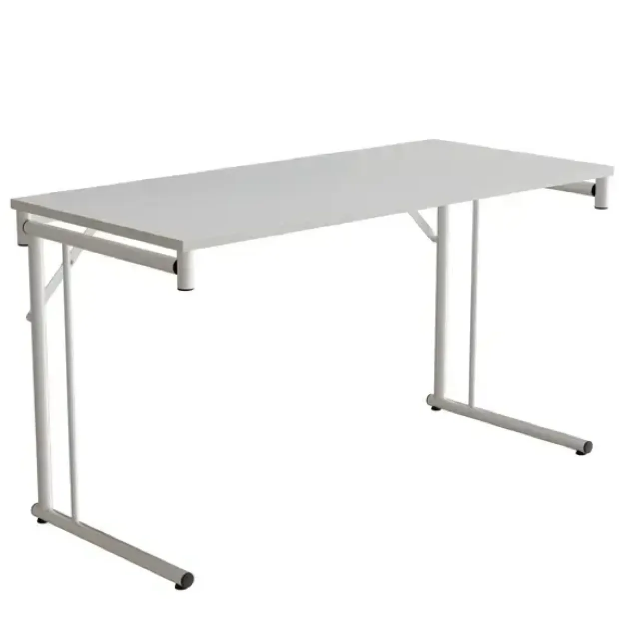 Klap-bord Silhuett 1200x450mm,Hvid laminat og krom stel