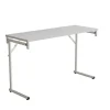 Klapbord Silhuett 1200x450mm,Hvid laminat og hvidt stel