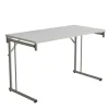 Klapbord Silhuett 1200x600mm,Hvid laminat og alugråt stel