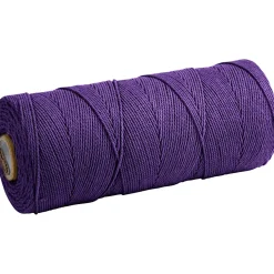 Knyttegarn, L: 315 m, tykkelse 1 mm, Tynd kvalitet 12/12, violet, 220 g/ 1 ngl.