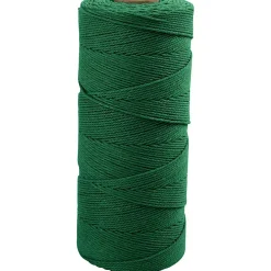 Knyttegarn, L: 315 m, tykkelse 1 mm, Tynd kvalitet 12/12, grøn, 220 g/ 1 ngl.