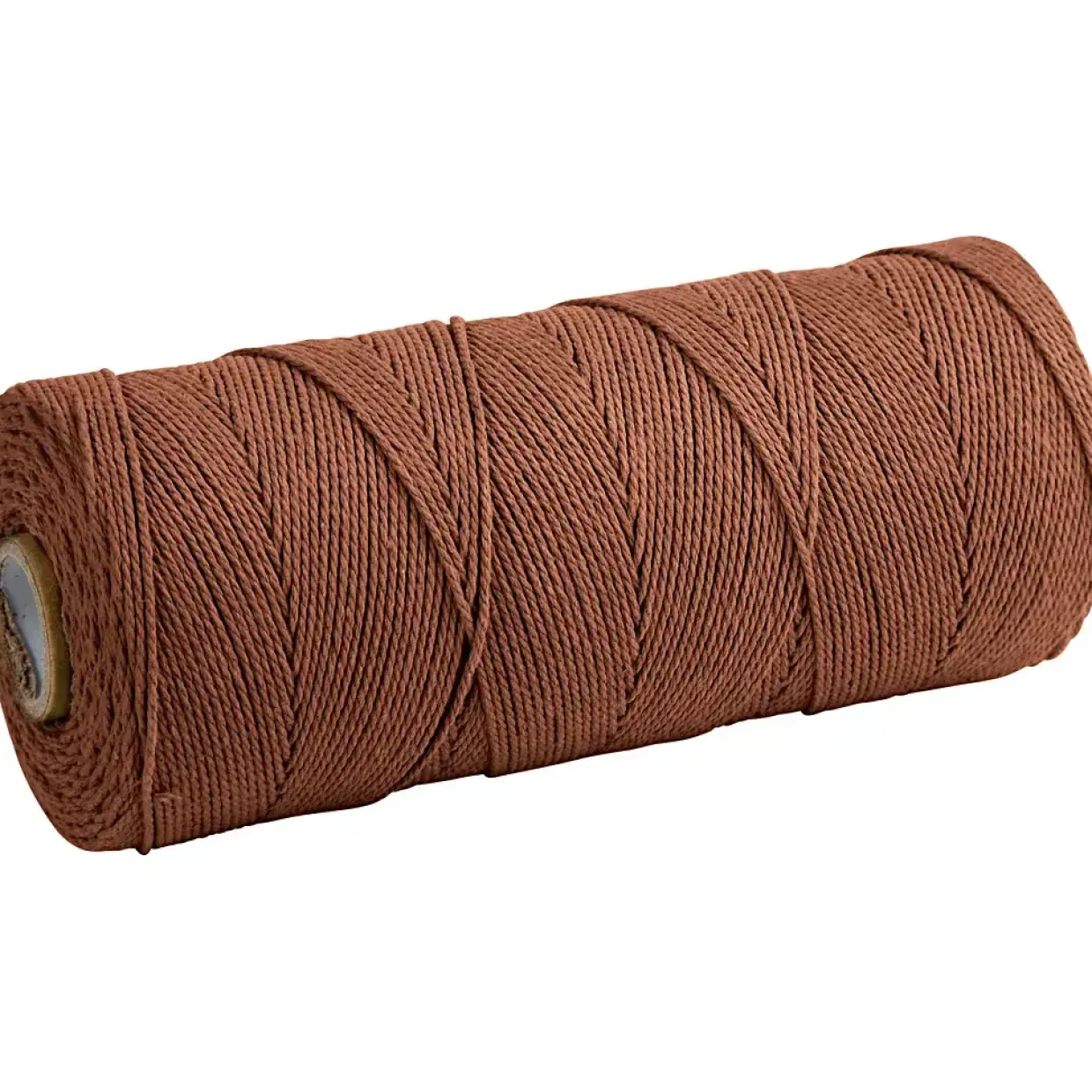 Knyttegarn, L: 315 m, tykkelse 1 mm, Tynd kvalitet 12/12, brun, 220 g/ 1 ngl.