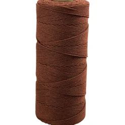 Knyttegarn, L: 315 m, tykkelse 1 mm, Tynd kvalitet 12/12, brun, 220 g/ 1 ngl.