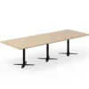 Konferencebord DNA, Eg 3200x1200 mm rektangulært, Sort understel