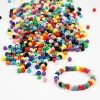 Kongoperler, dia. 6 mm, hulstr. 3 mm, ass. farver, 425 g, 700ml