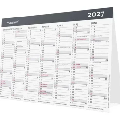 Kontor-bordkalender - Moderne - A5 - 2027 - Mayland - 27058100