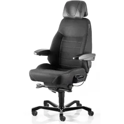 Kontorstol KAB Seating Executive, ACS White-Line Sort fighter