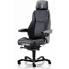 Kontorstol - Kab Seating K4 Premium - Sort læder - 24/7 brug