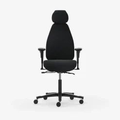 Kontorstol Malmstolen Adaptive 6006 Høj ryg, Antracit ESD med armlæn