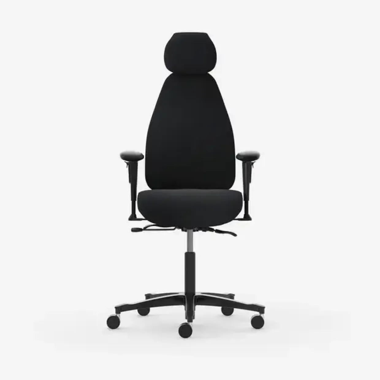 Kontorstol Malmstolen Adaptive 6006 Høj ryg, Antracit ESD med armlæn