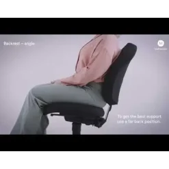 Kontorstol Malmstolen Adaptive 6000 Høj ryg, Sort