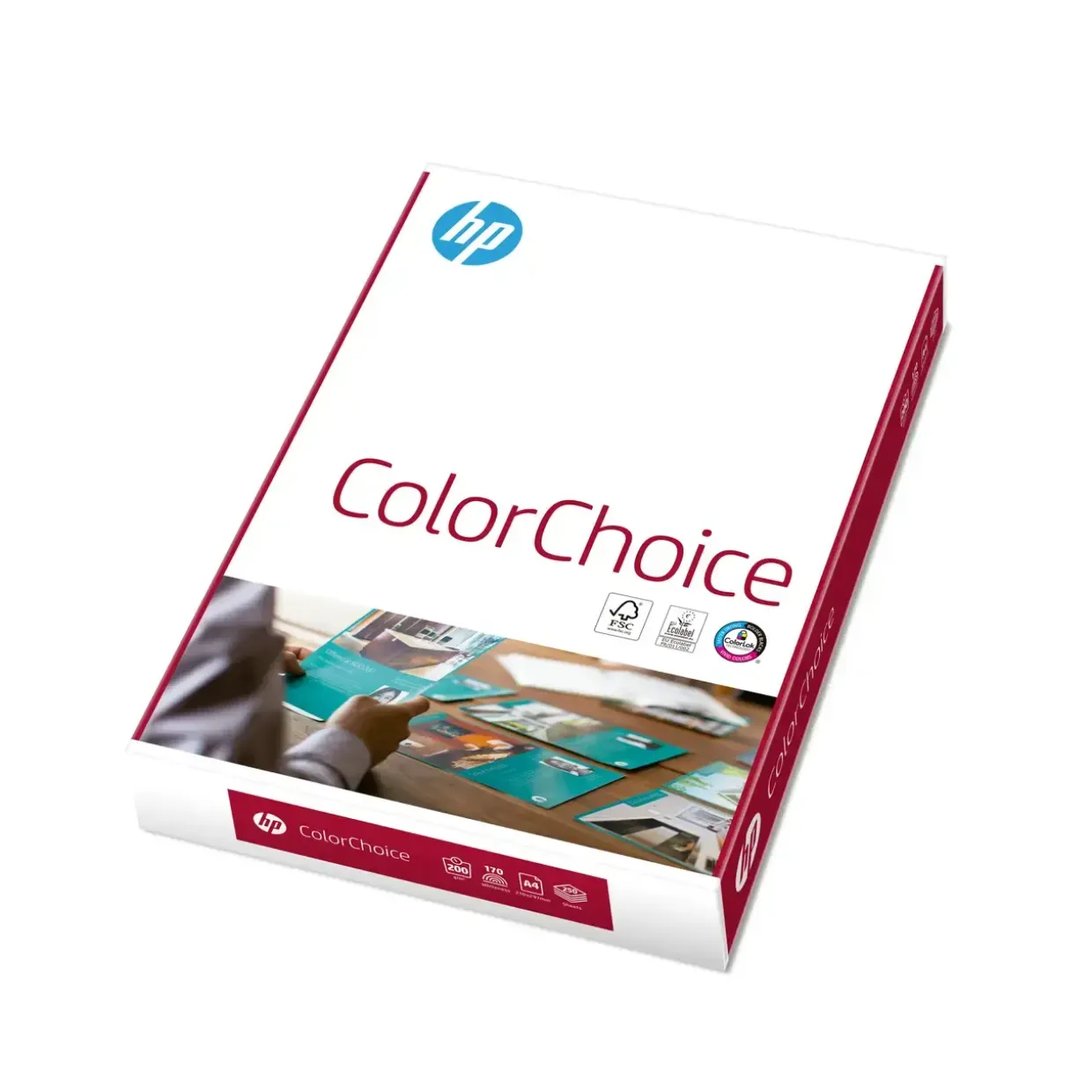 Kopipapir HP Color Choice A4 200g CHP755 250ark/pak - 4 stk