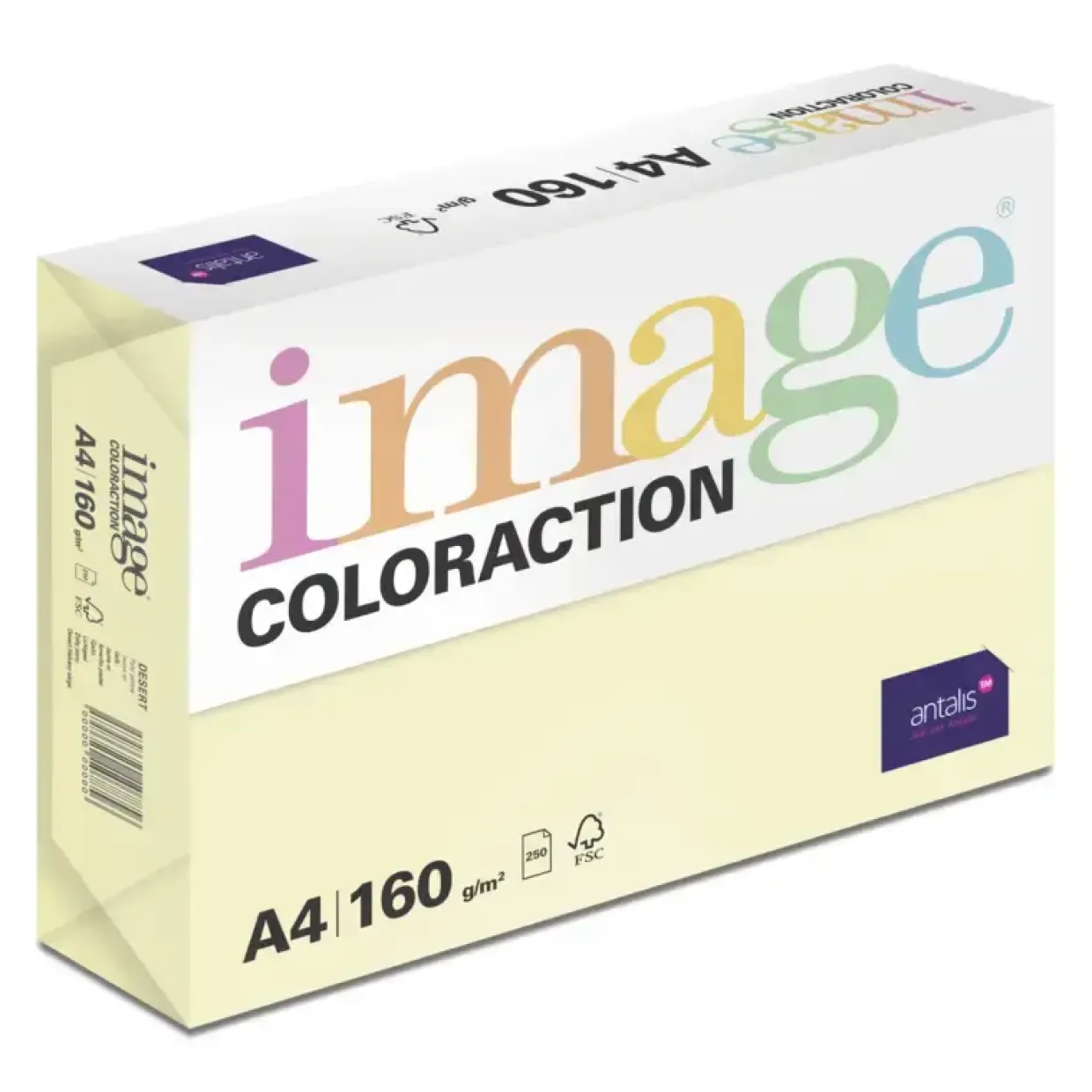 Kopipapir Image Coloraction A4 160g Desert Pale yellow 250ark/pkt
