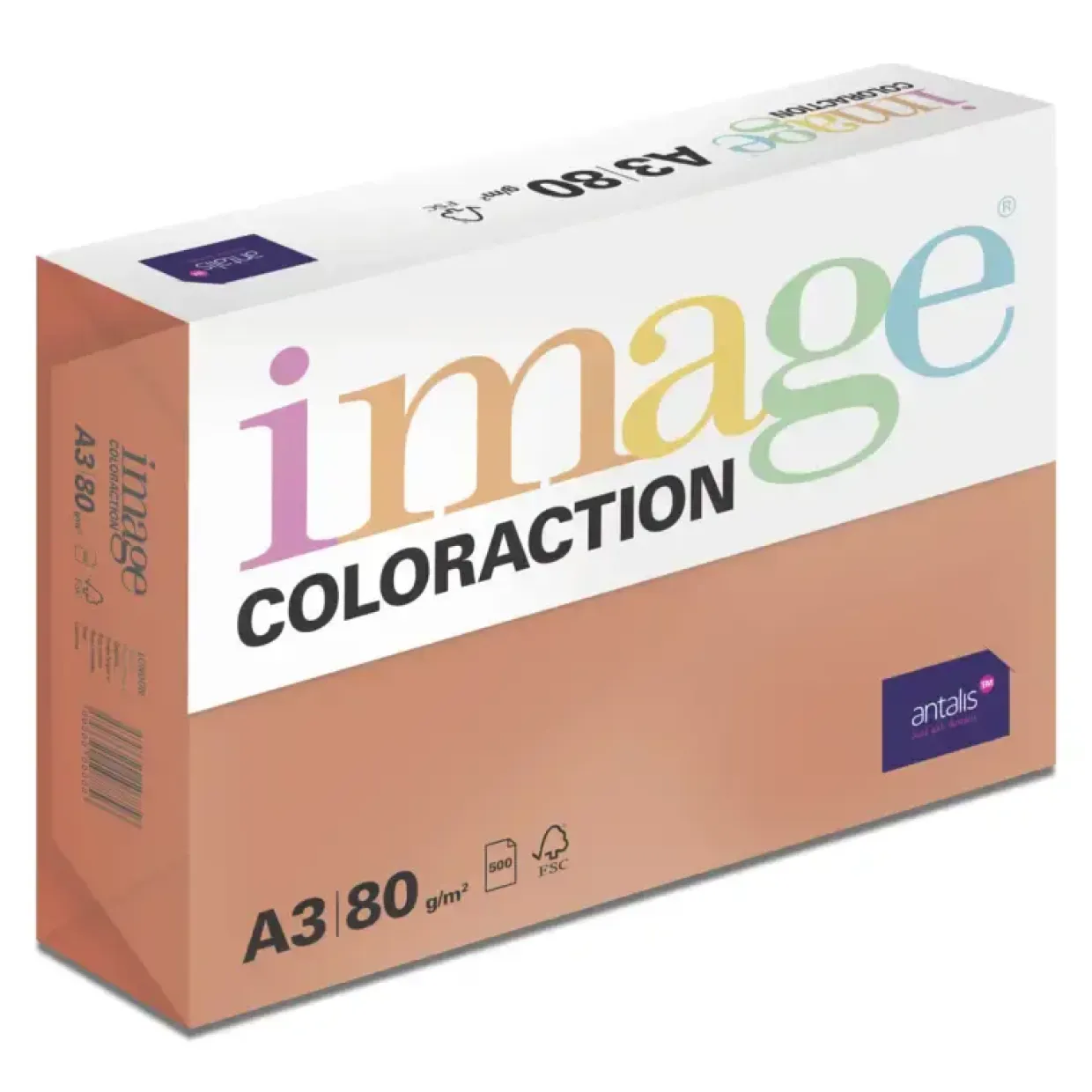 Kopipapir Image Coloraction A3 80g London Dark red 500ark/pkt