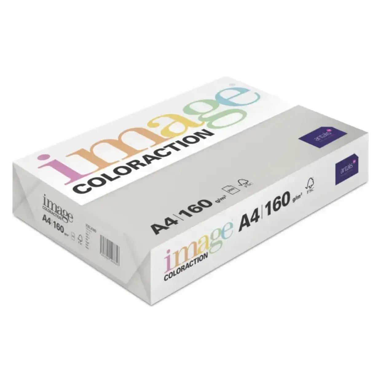 Kopipapir Image Coloraction A4 160g Iceland Mid Grey 250ark/pkt