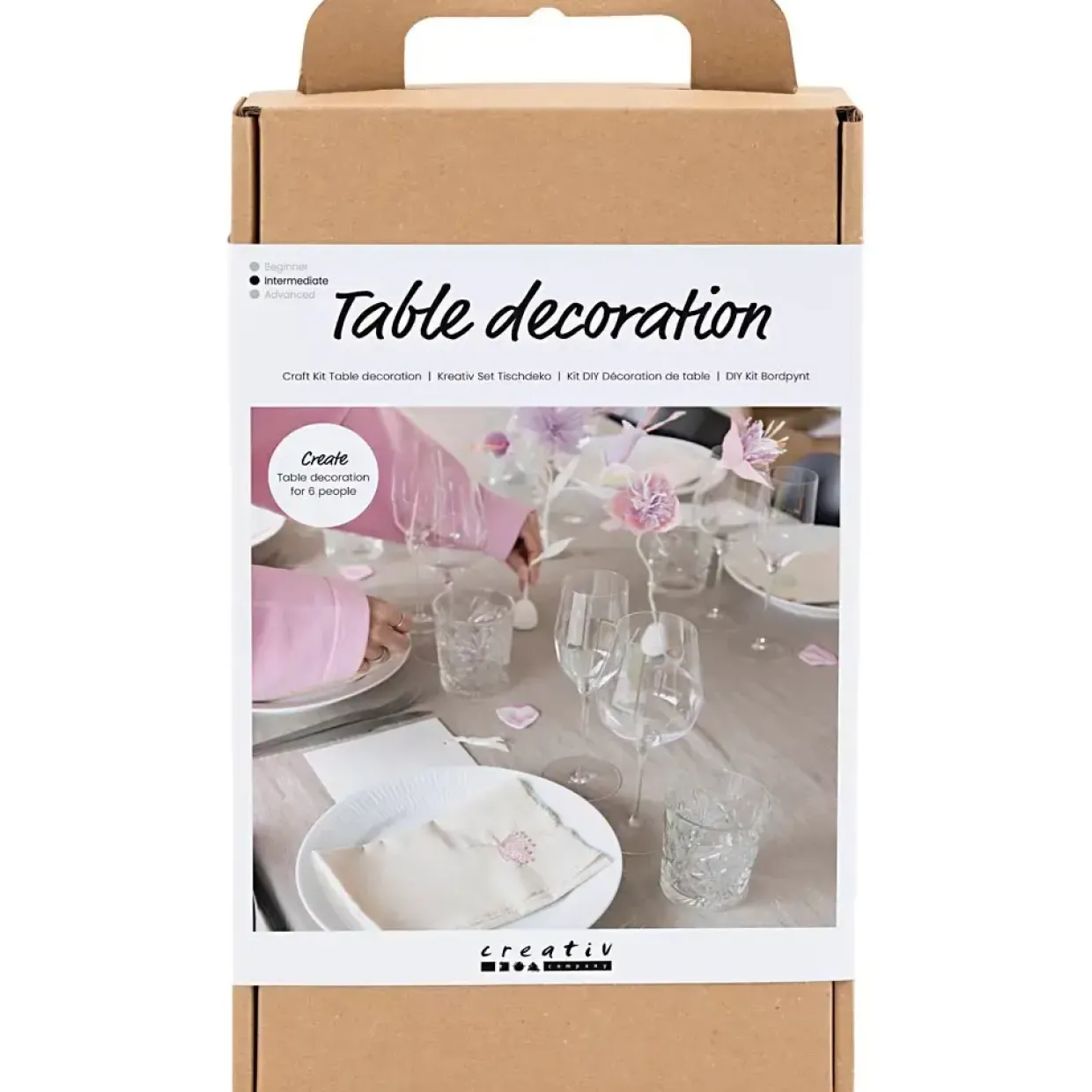 Kreakasse DIY Kit Bordpynt pastelfarver