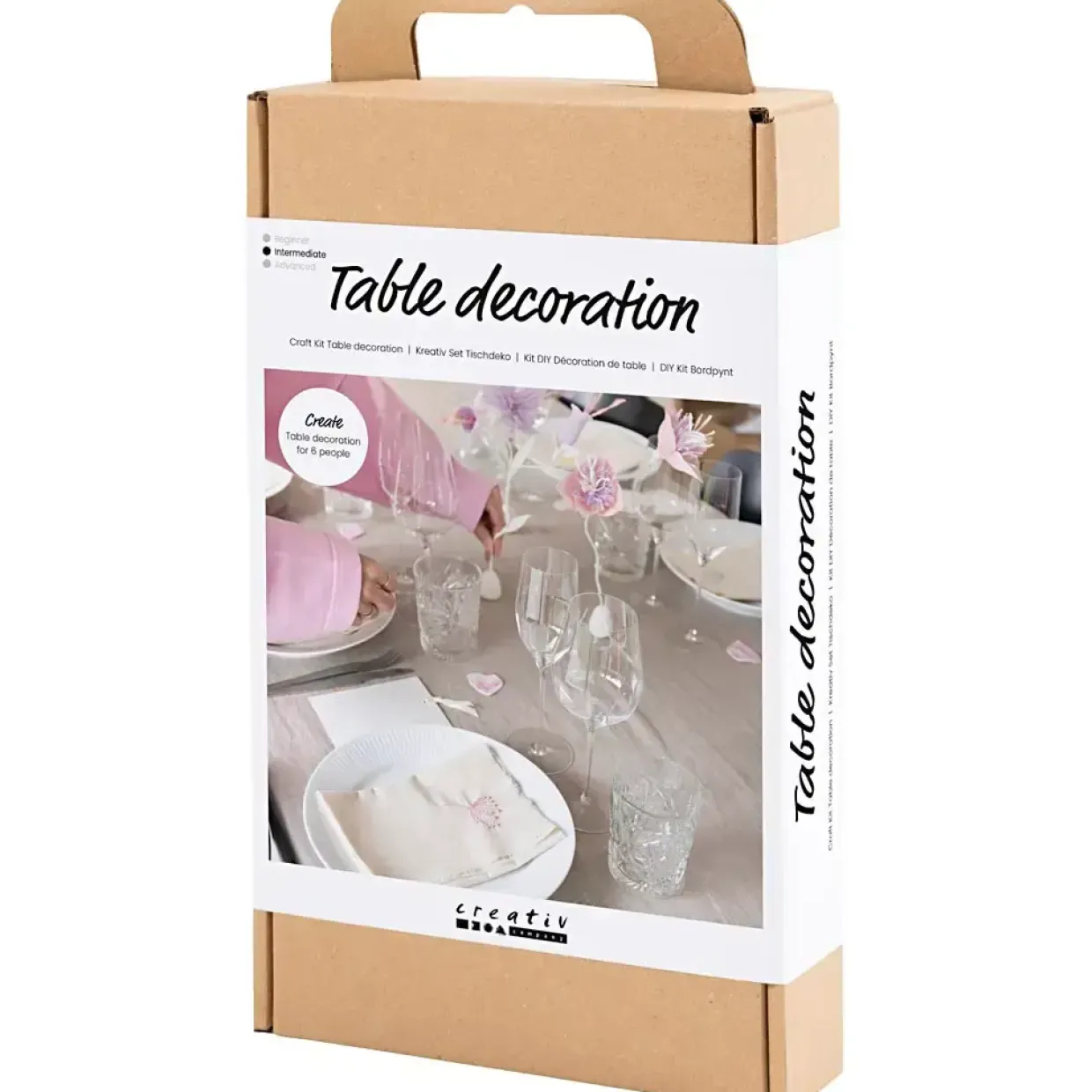 Kreakasse DIY Kit Bordpynt pastelfarver