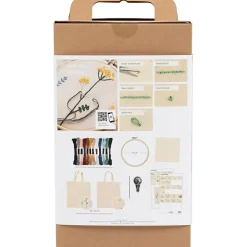 Kreakasse DIY Kit Broderi Blomster