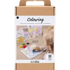 Kreakasse DIY Kit Farvelægning Tegneplade standardfarver - 1 pakke
