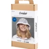Kreakasse DIY Kit Hækle Chunky bøllehat blå, lys natur, gul