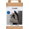 Kreakasse DIY Kit Hækle Chunky taske olivengrøn