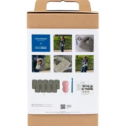 Kreakasse DIY Kit Hækle Chunky taske olivengrøn