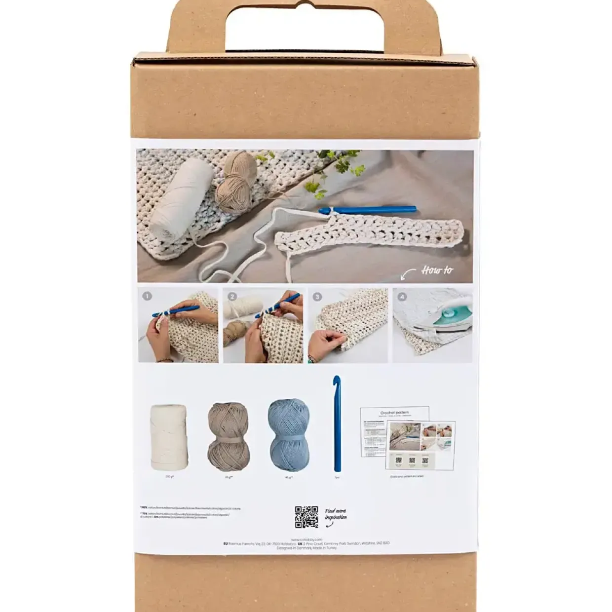 Kreakasse DIY Kit Hækle Dækkeserviet