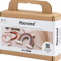 Kreakasse DIY Kit Macramé Regnbue
