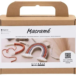 Kreakasse DIY Kit Macramé Regnbue