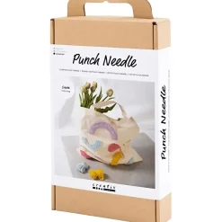 Kreakasse DIY Kit Punch Needle Mulepose pastelfarver
