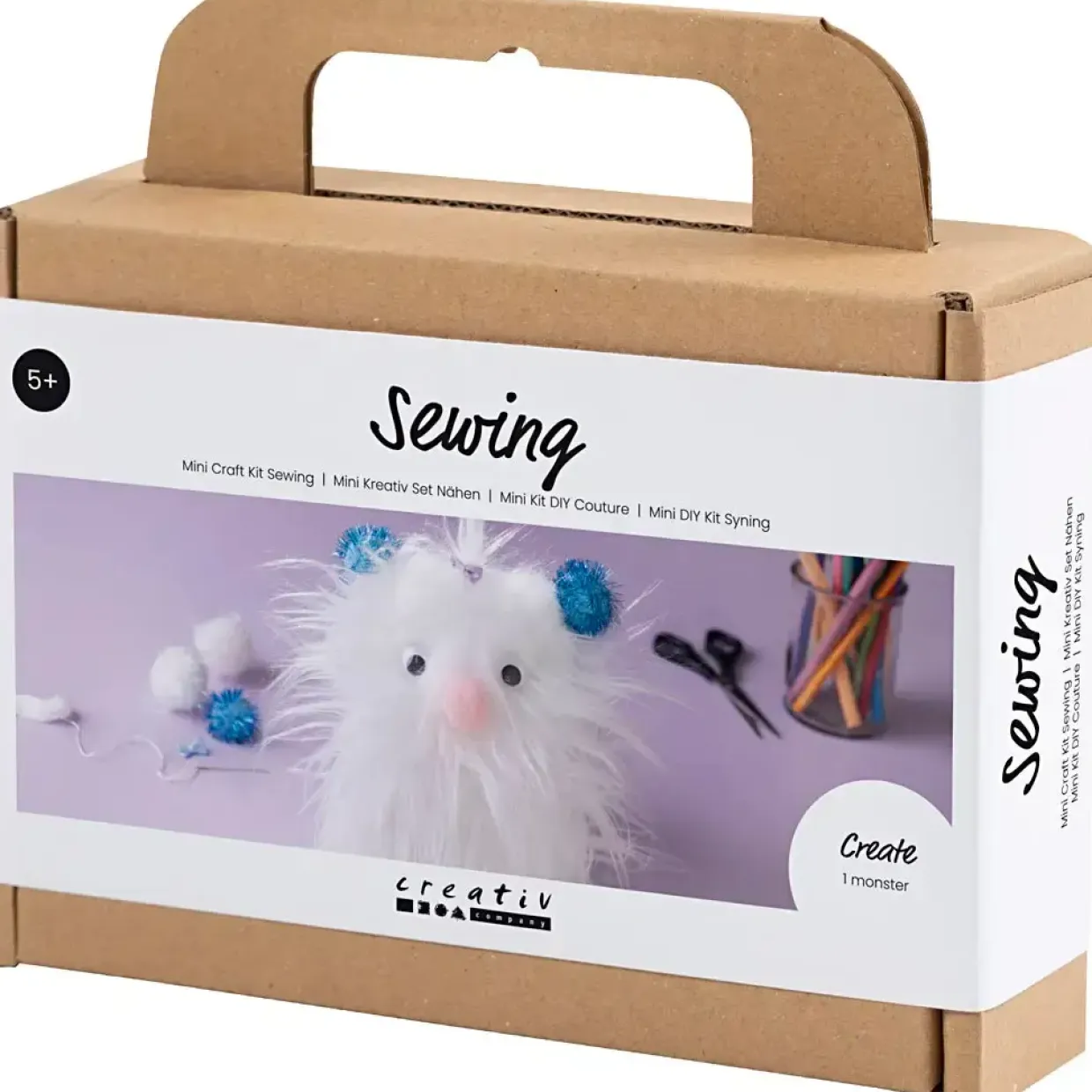Kreakasse Mini DIY Kit Syning Monster ass. farver
