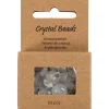 Krystalperler, Bjergkrystal, diam. 7-12 mm, hulstr. 1 mm, transparente farver, 63stk./ 1 pk.