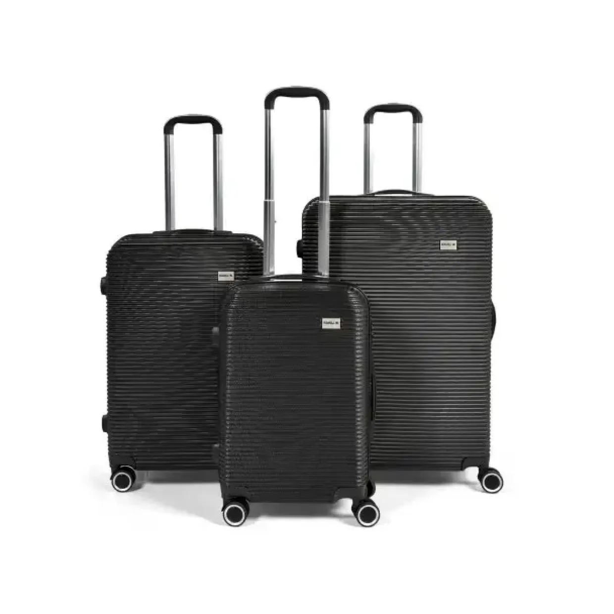 Kuffertsæt RW Classic sort 20”/24”/28” 70% genanvendt ABS plastik med TSA-lås