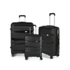 Kuffertsæt RW Travel Alfrida sort 20”/24”/28” PP-plast med TSA-lås