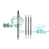 Kuglepen m|klik Pilot B2P Ecoball medium grøn - 10 stk