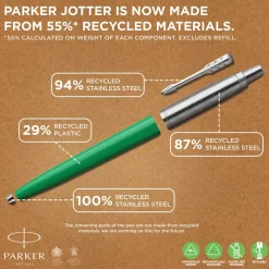 Kuglepen Parker Jotter 55% recycled blister rød